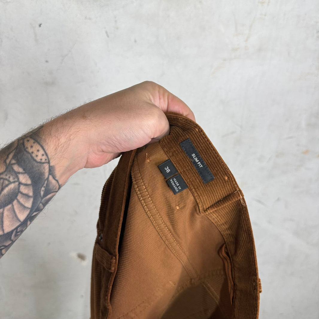 Zegna Brown Corduroy Pants