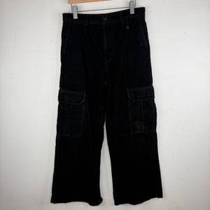Acne Studios Black Corduroy Cargo Pants