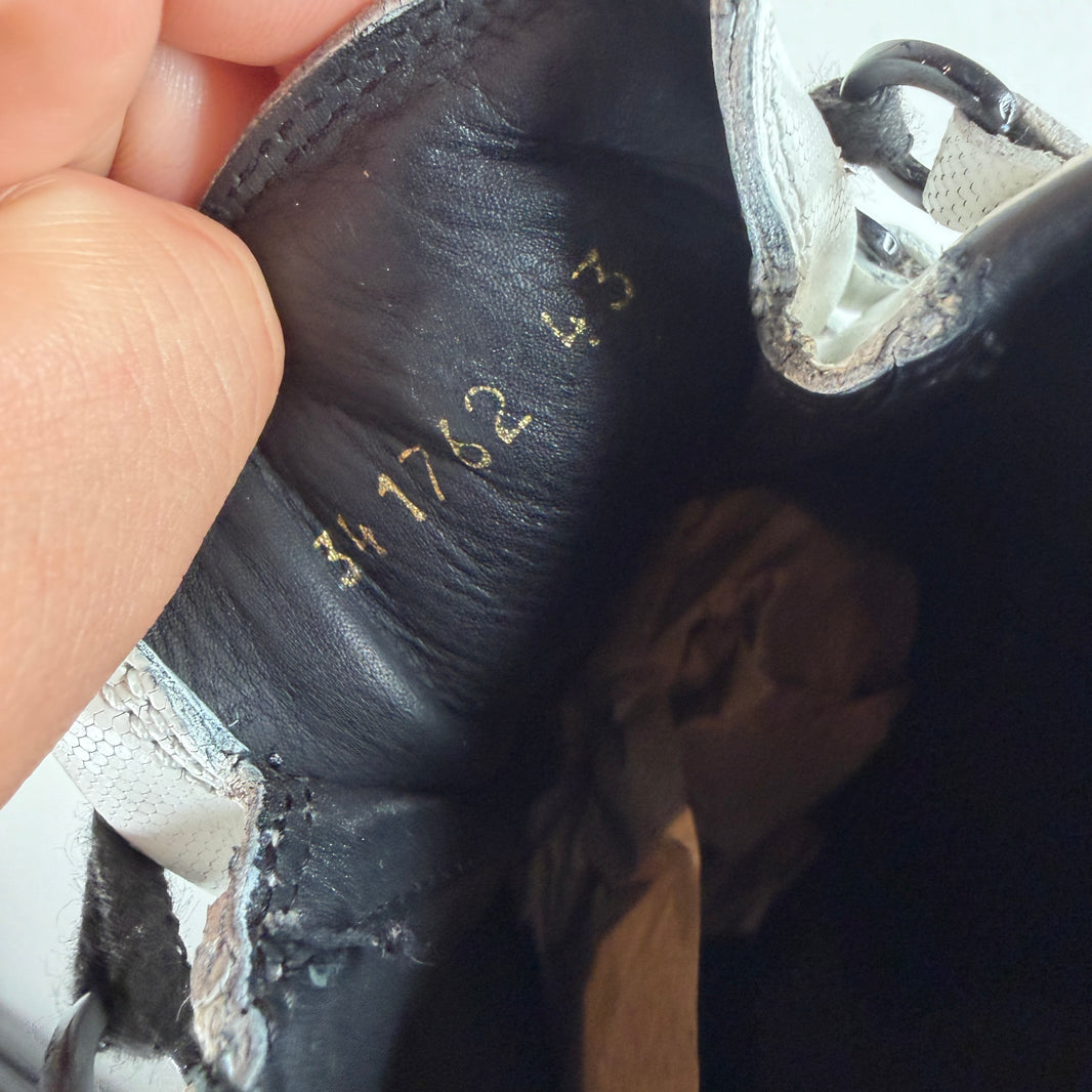 Balenciaga White Lowtop Arena Sneakers