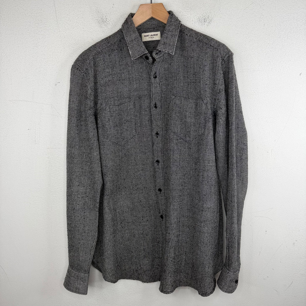Saint Laurent Wool Flannel Shirt
