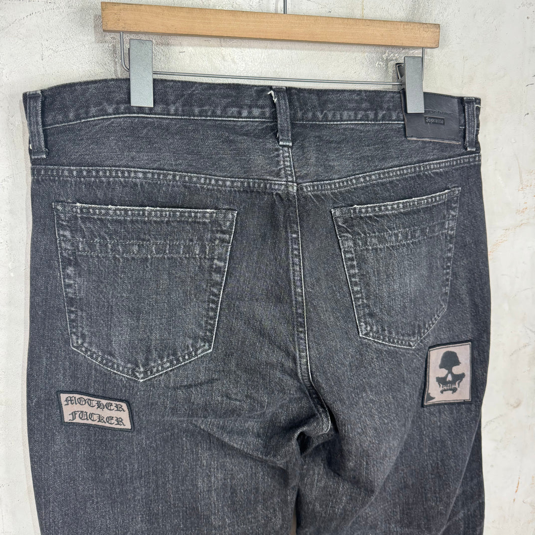 Supreme x Number (N)ine Patched Jeans