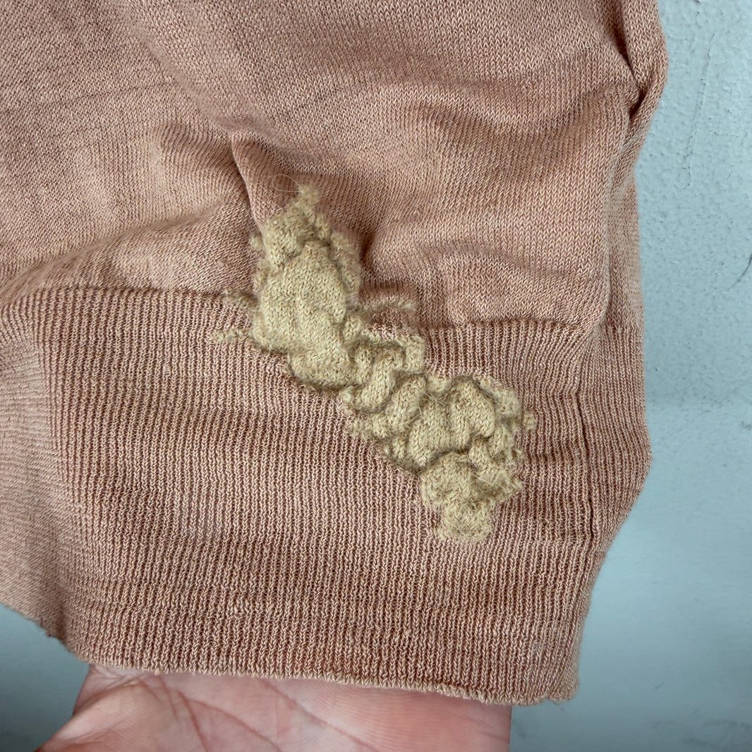 Margiela Pink Linen Polo T-Shirt