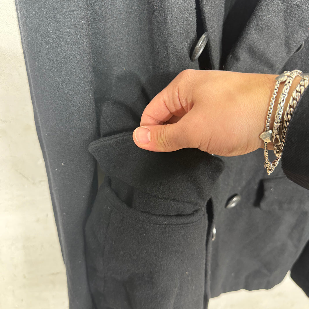 CDG Black Double Breasted Wool Jacket