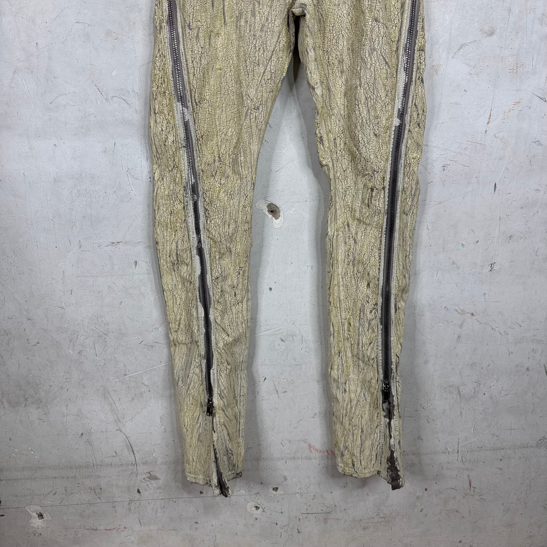 Rick Owens Painted Banana Bolan Jeans