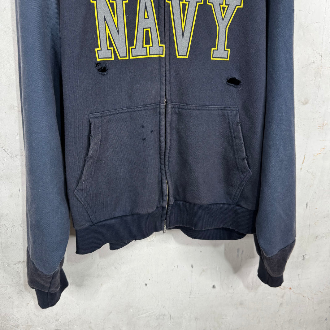Project G/R Navy Reconstructed Hoodie