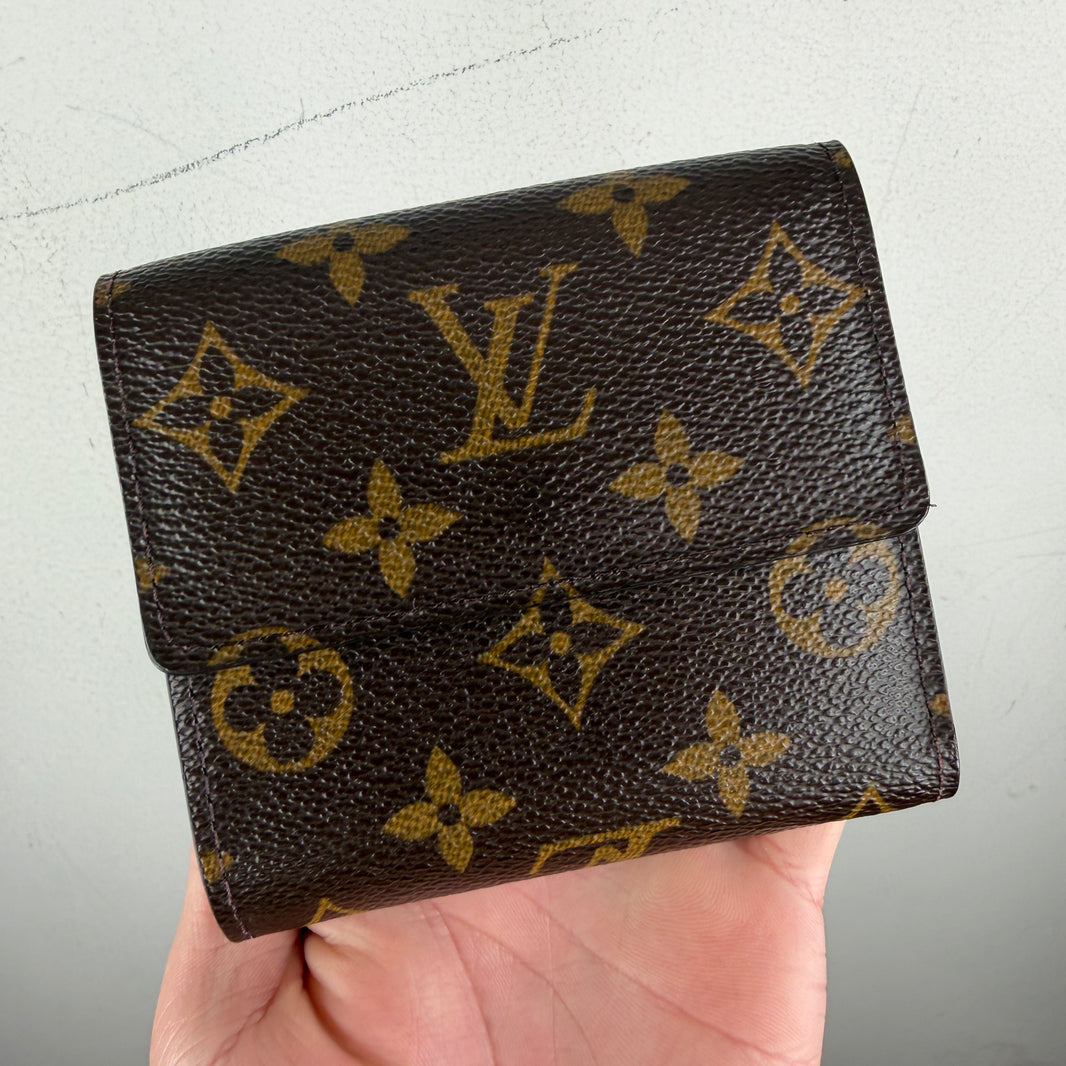 Louis Vuitton Monogram Double Snap Button Bifold Wallet