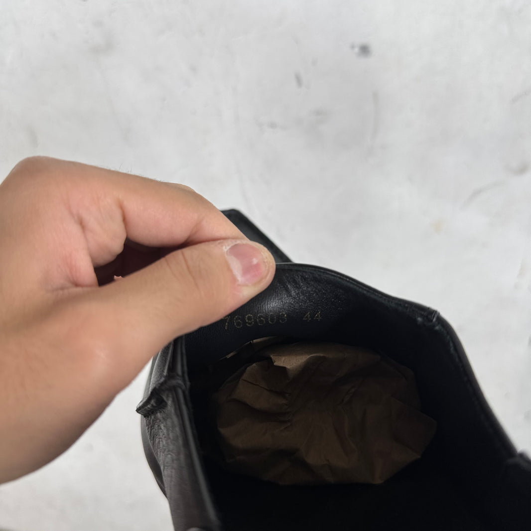 Balenciaga Black Leather Romeo Mules