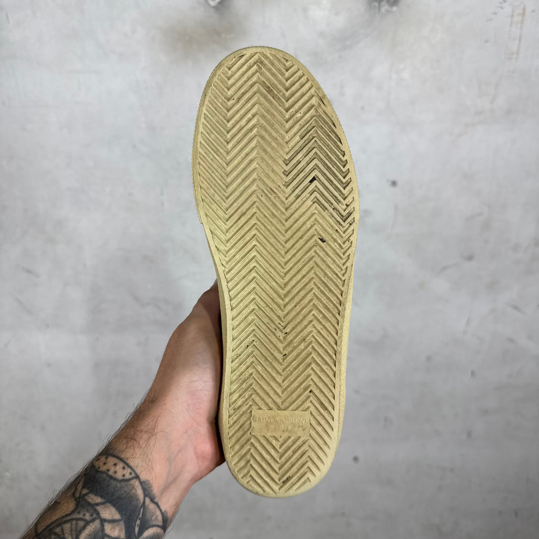 Saint Laurent Leather Court Signature Sneakers