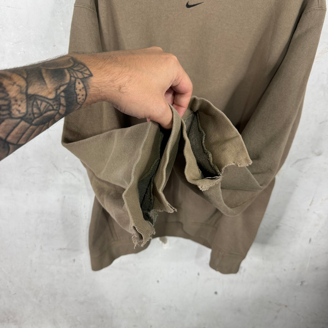 Vintage Taupe Nike Center Swoosh