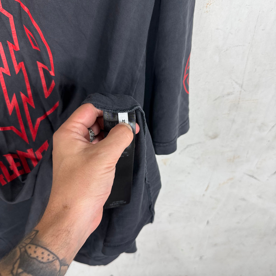 Balenciaga Red Metal Logo T-Shirt