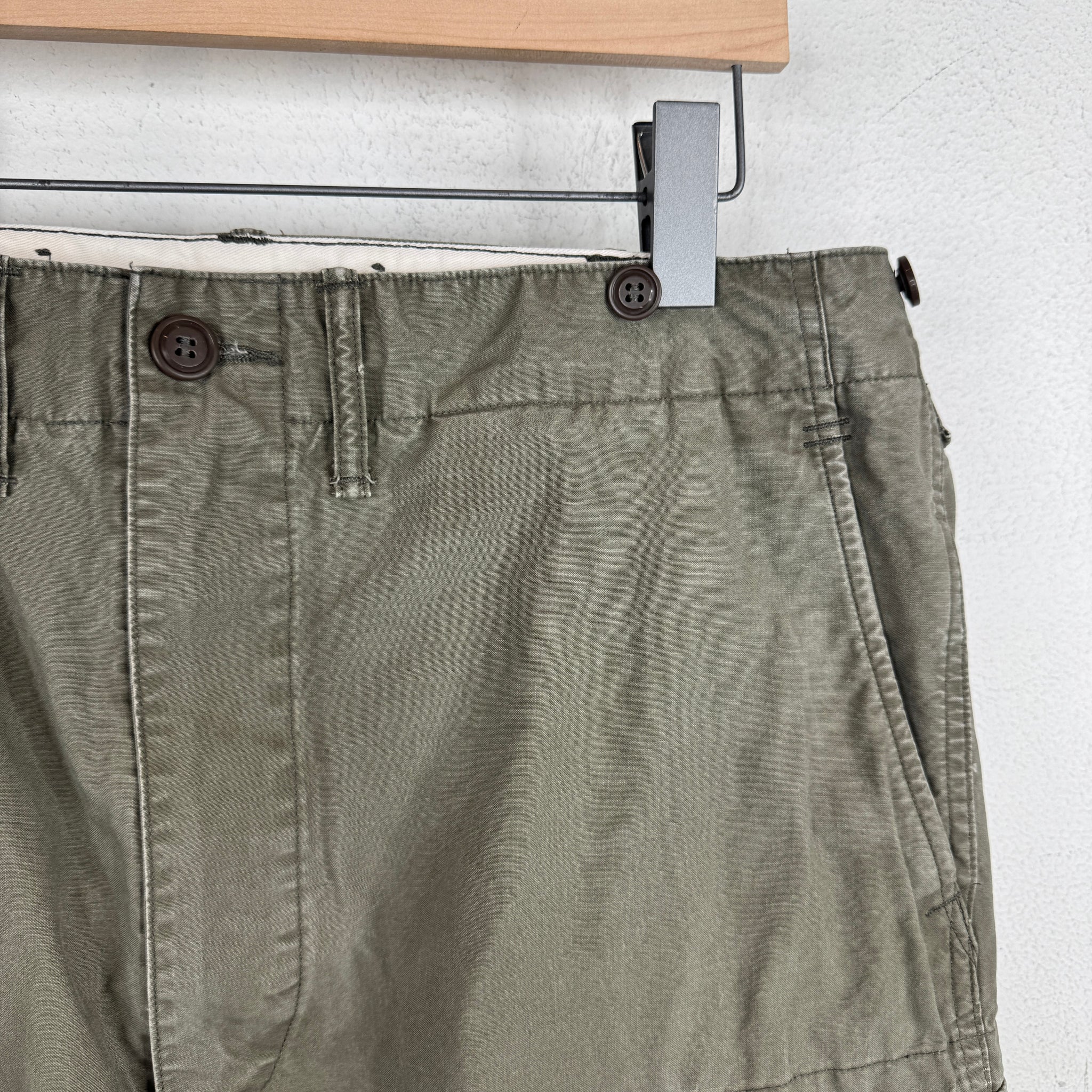 RRL Green Military Cargo Pants
