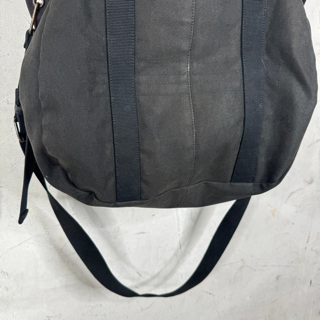 Helmut Lang Canvas Buttoned Strapped Tote