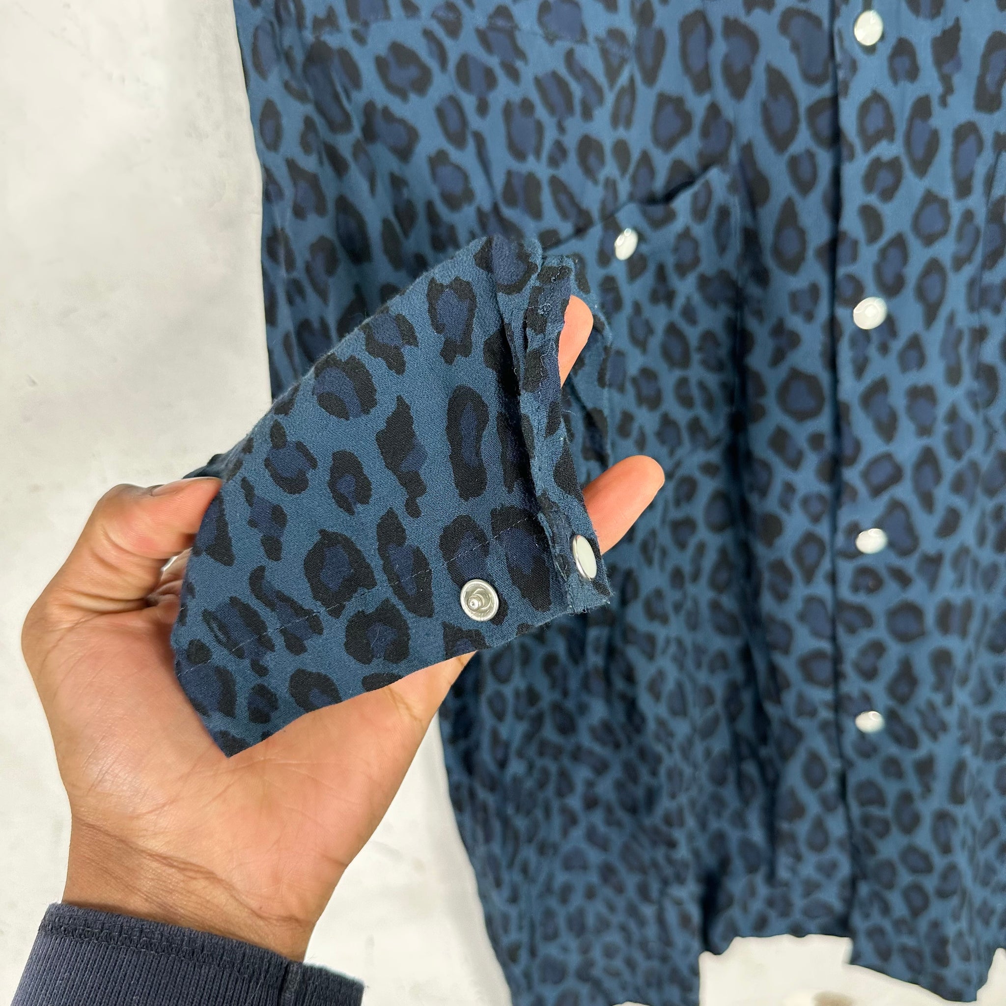 Needles Leopard Print Rayon Shirt