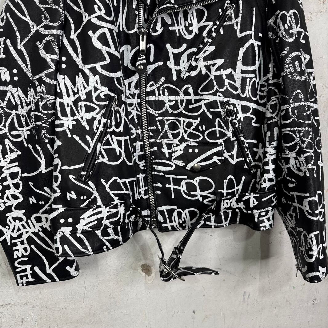 Supreme x CDG x Schott Scribble Perfecto Jacket