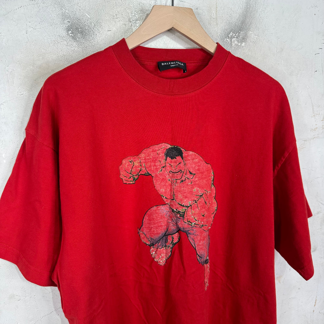 Balenciaga Red Hulk T-Shirt