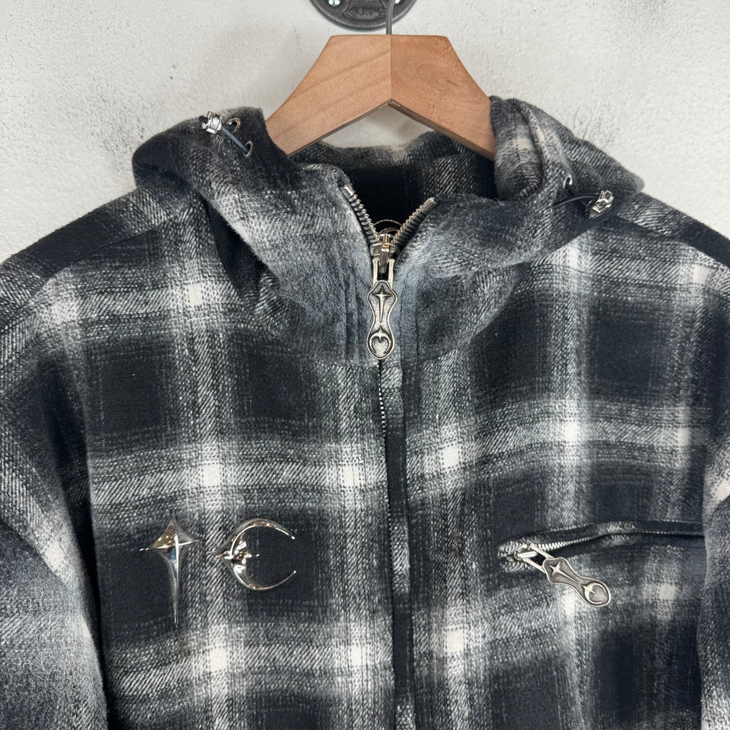 Thug Club Swords Hooded Flannel Jacket