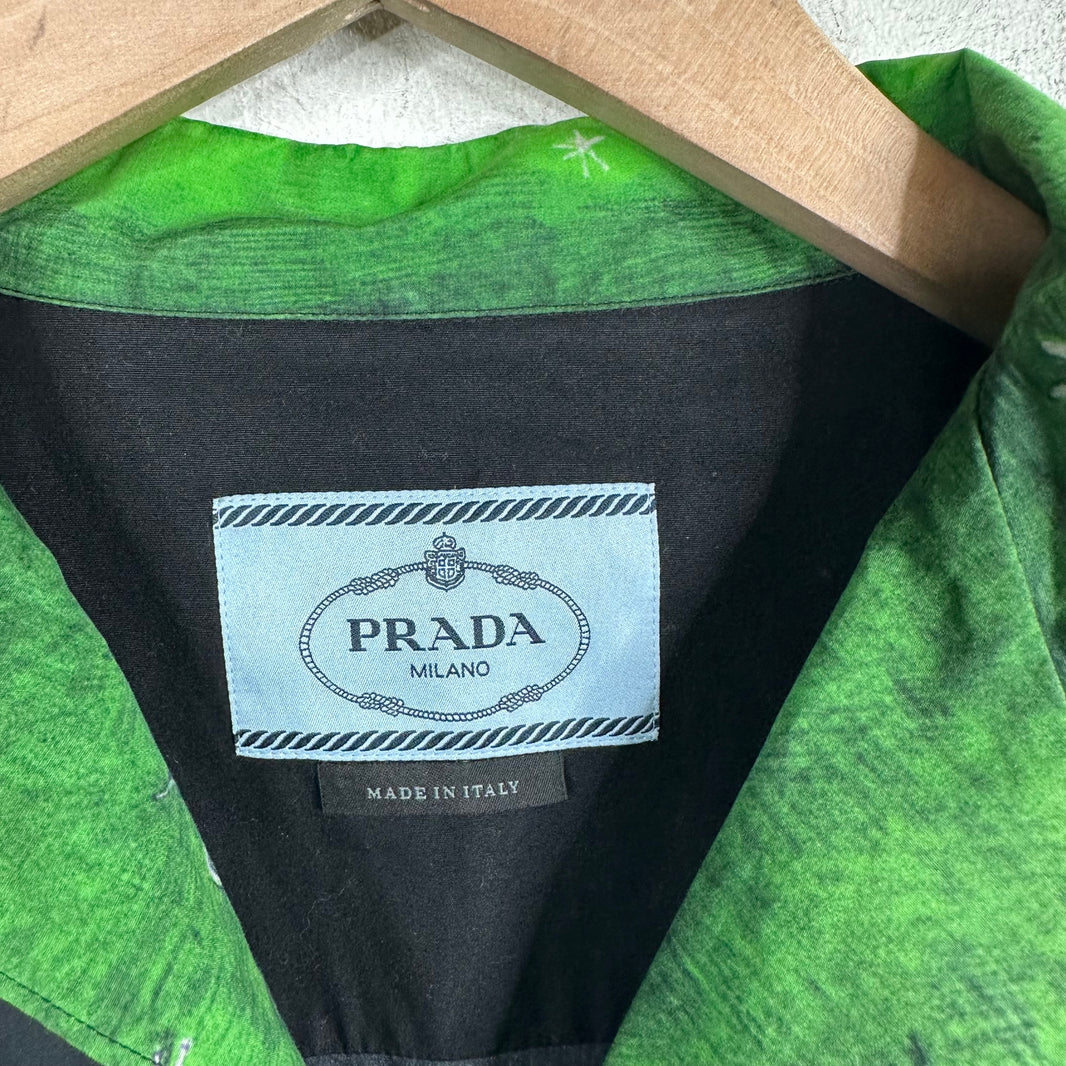 Prada Green Impossible Love Buttoned Shirt