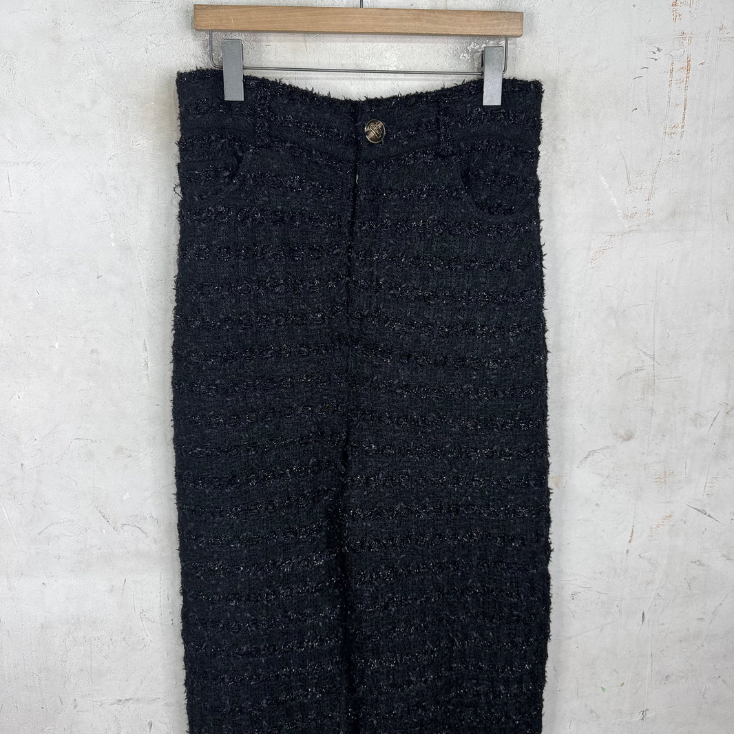 Balenciaga Tweed Loose Knit Pants