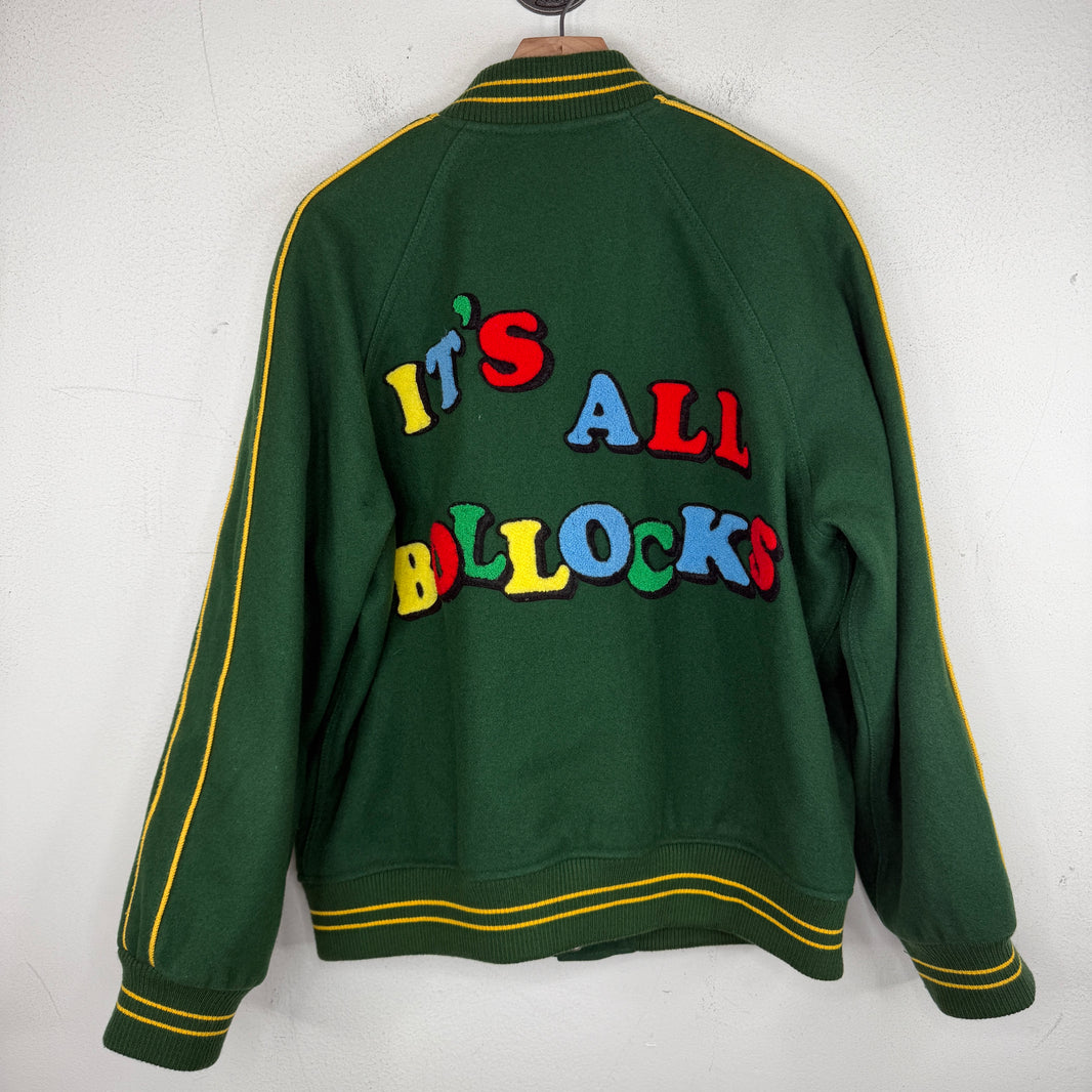 Supreme Green Jaime Reed It's All Bollocks Varsity Jacket