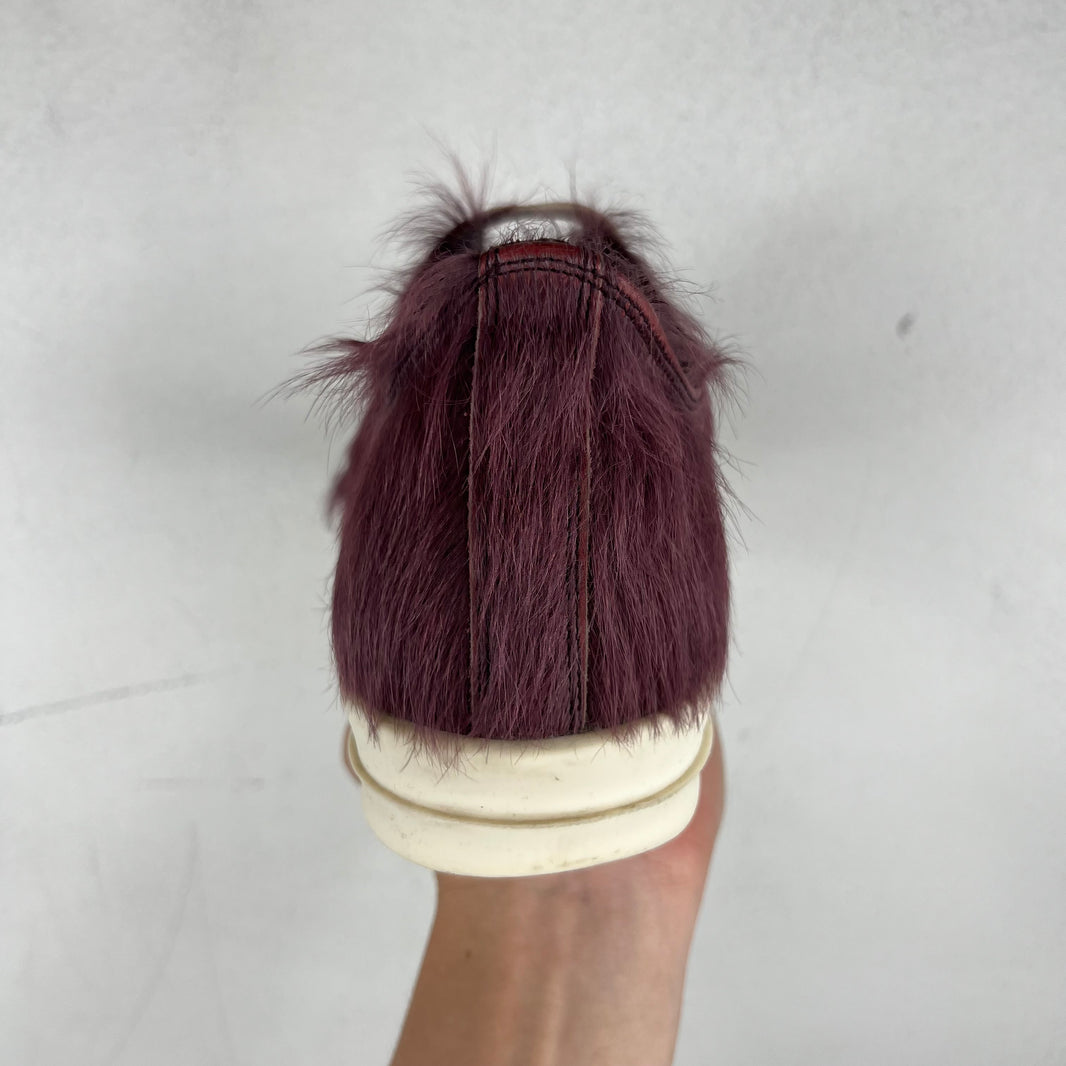 Rick Owens Amethyst Ponyhair Ramone Low Sneakers