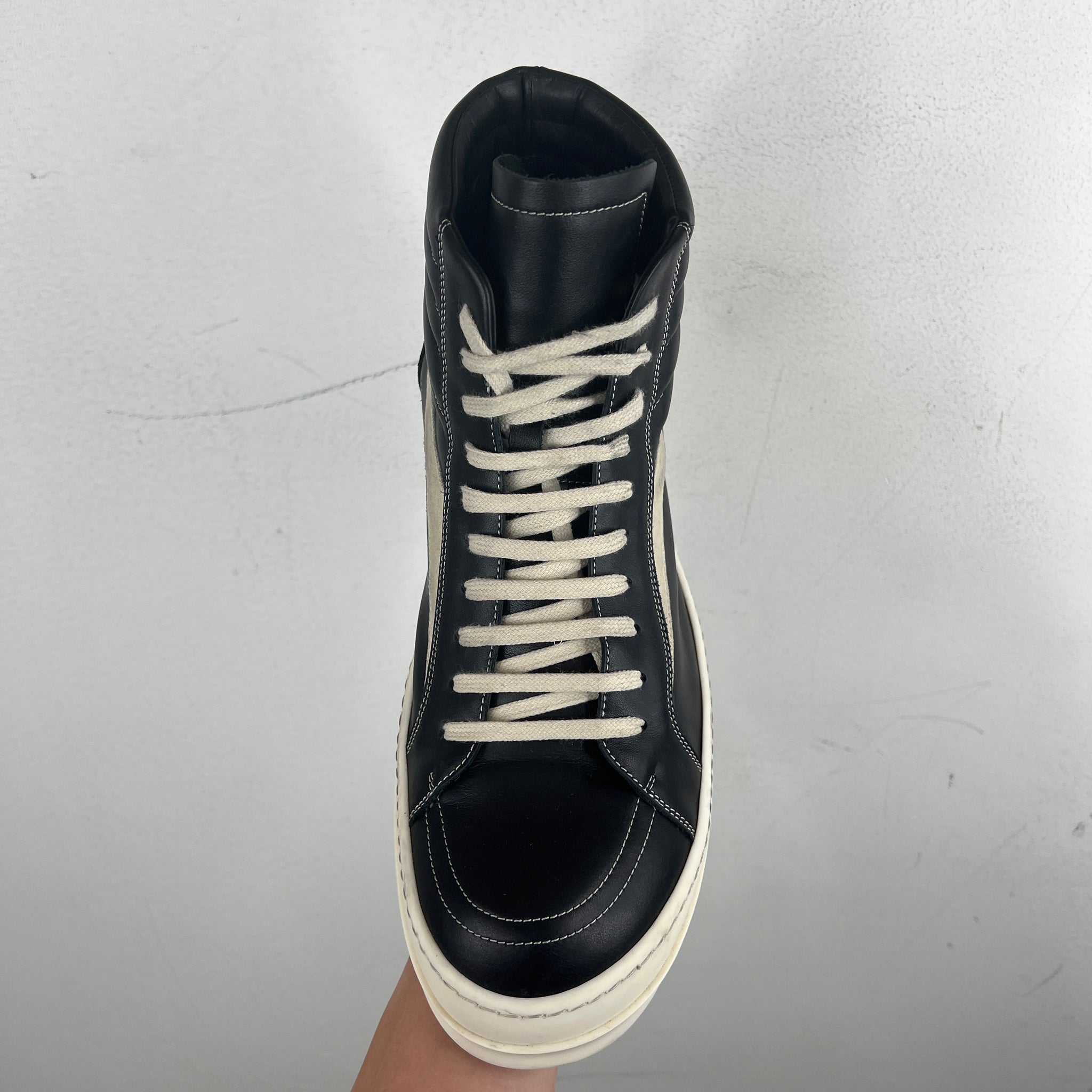 Rick Owens Leather Vans High