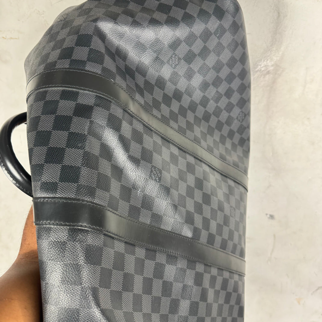 Louis Vuitton Damier 55 Keepall Duffle Bag