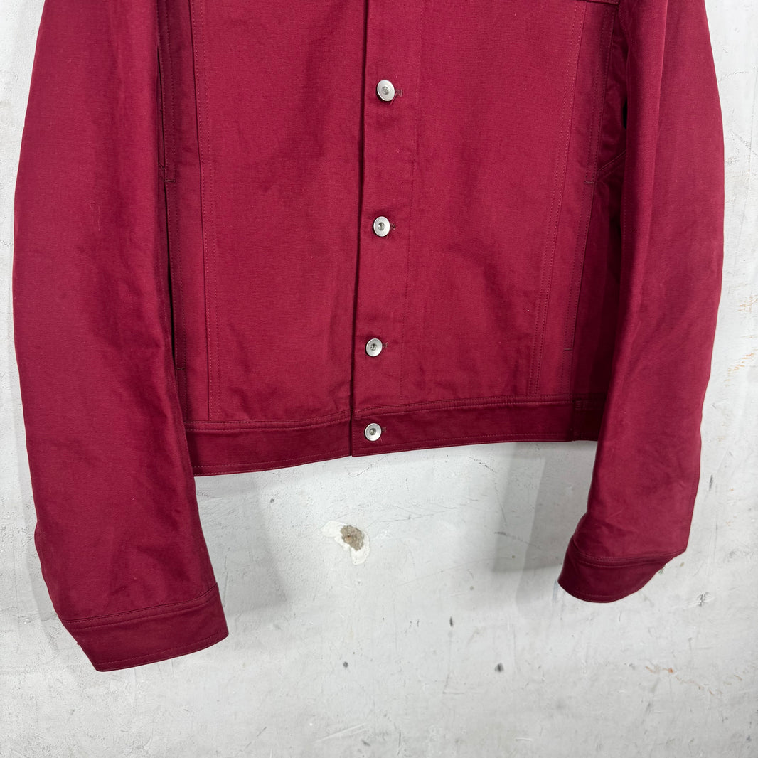 DRKSHDW Maroon Moleskin Worker Jacket