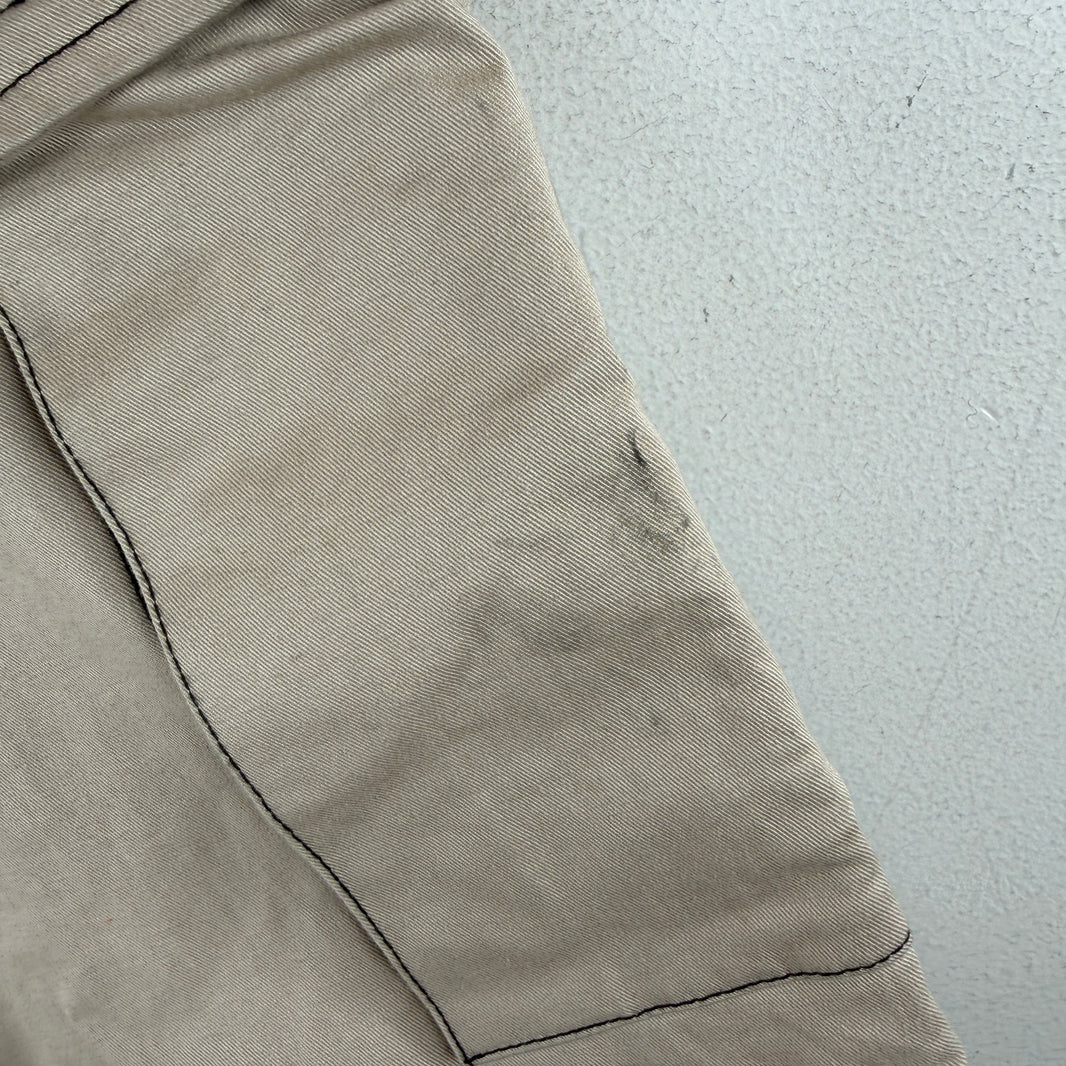 Alyx Beige Contrast Stitch Convertible Cargo Trousers