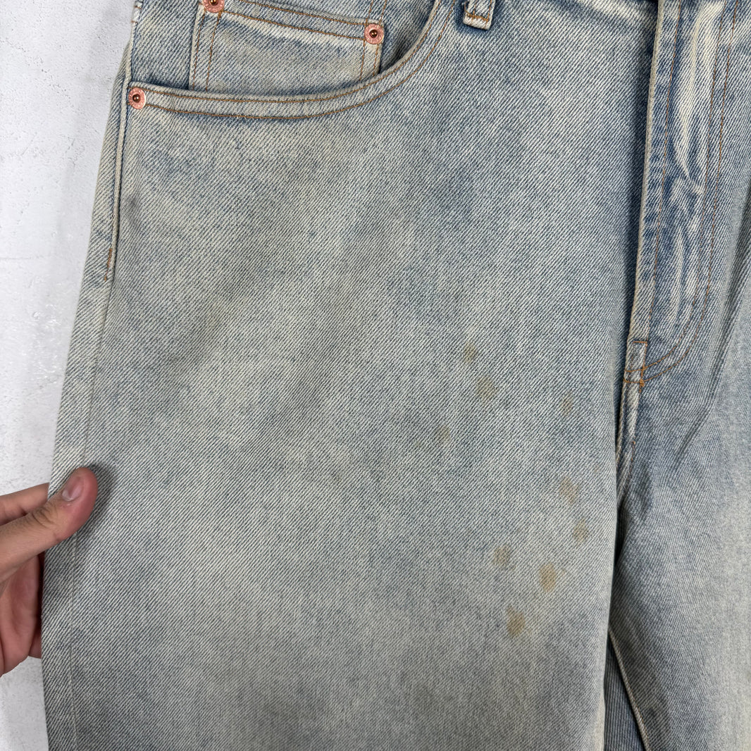 Supreme Loose Fit Classic Logo Mudded Jeans