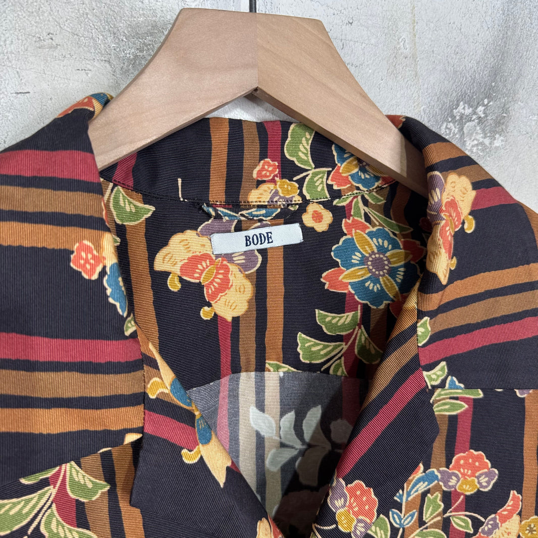 Bode Floral Silk Blend Buttoned Shirt
