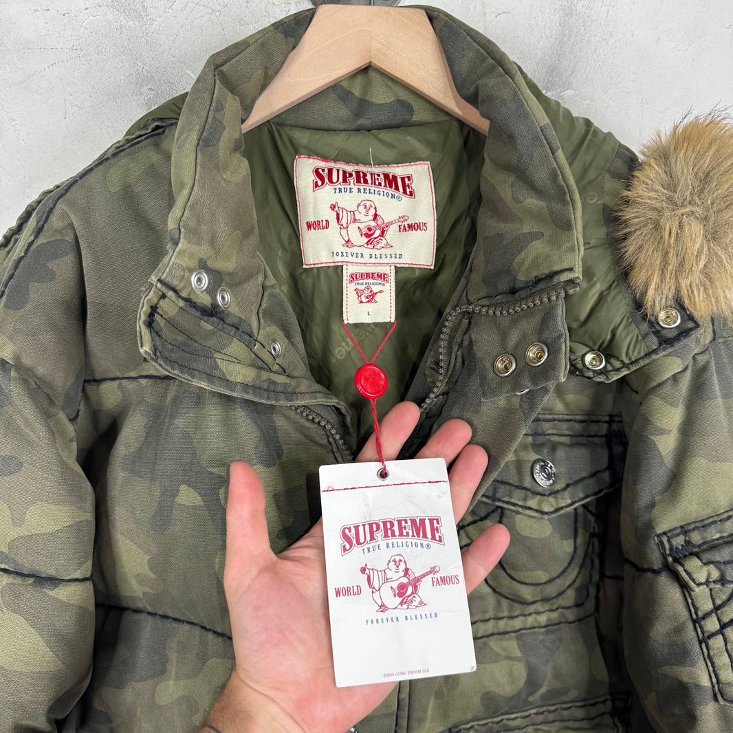 Supreme x True Religion Camo Puffer Jacket