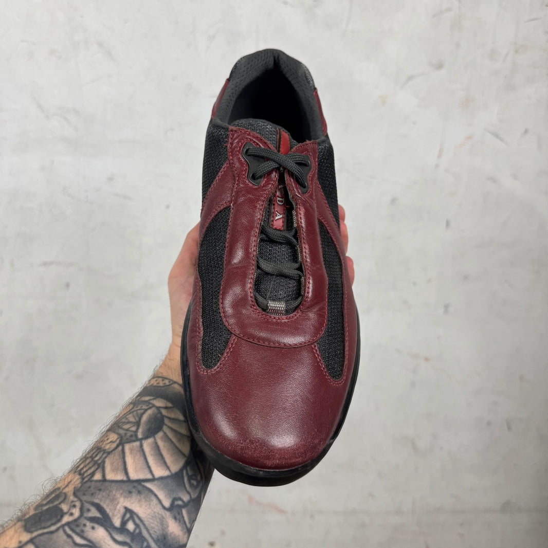 Prada Oxblood Leather Americas Cup