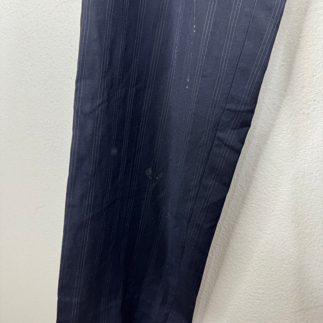 Hermes Navy Striped Trousers