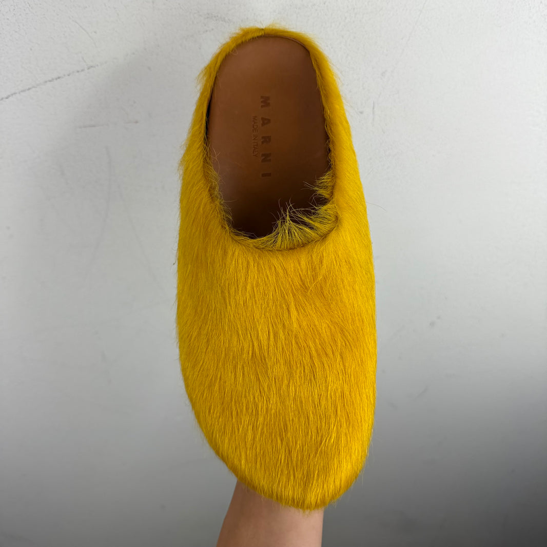 Marni Yellow Fussbett Mules