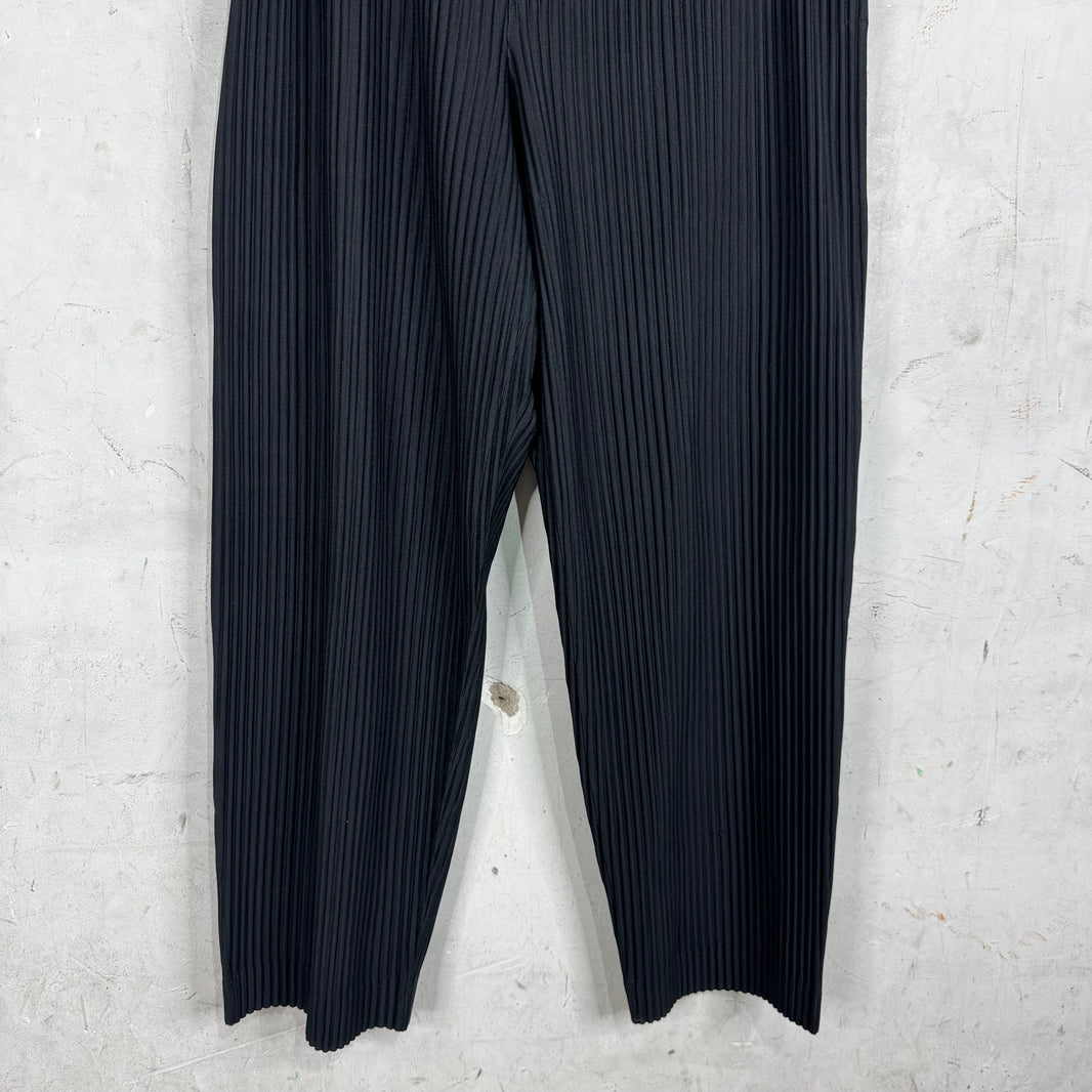 Issey Miyake Black Pleated Trousers