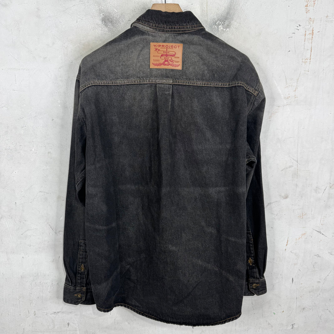 YProject Denim Charcoal Shirt