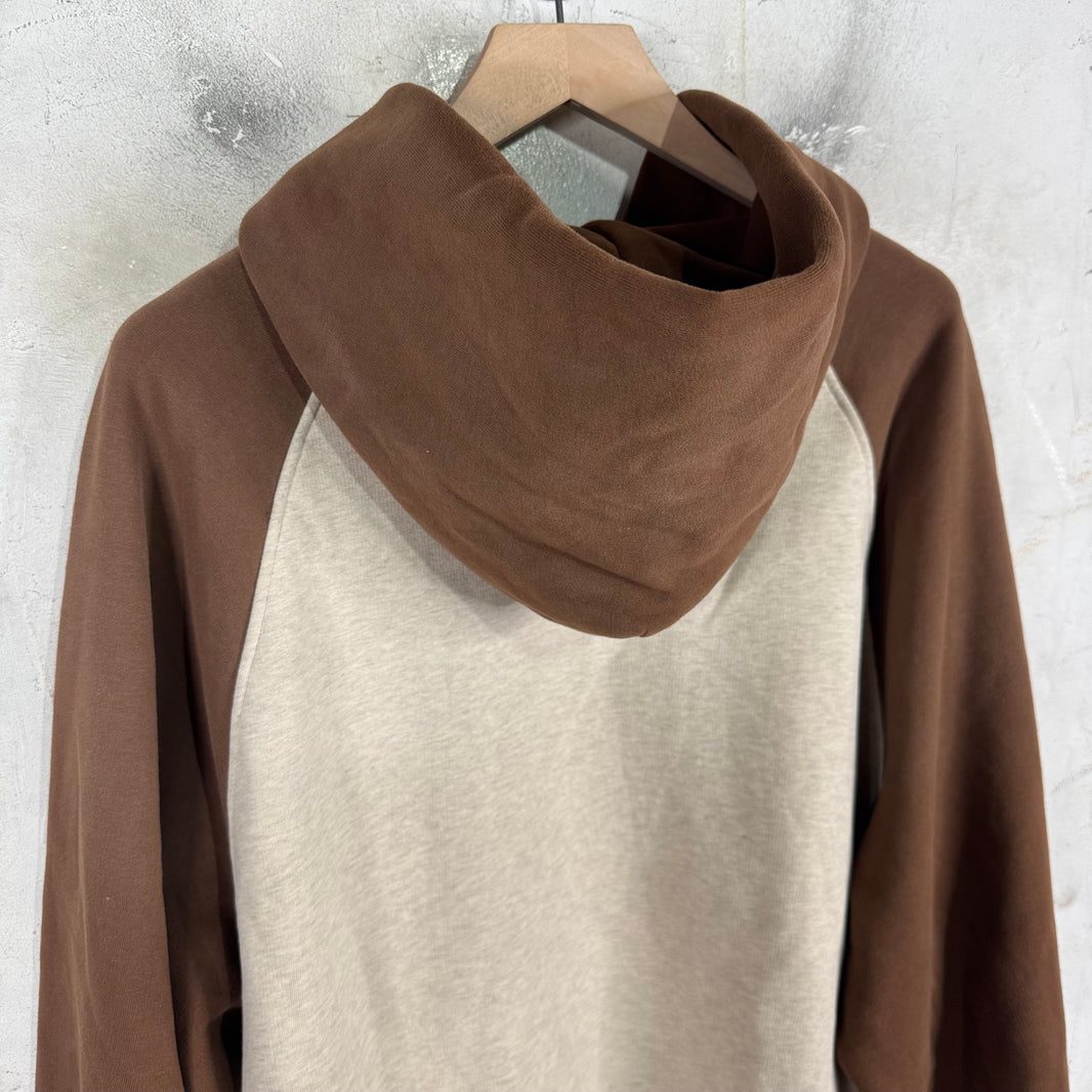 ERL Brown Two Toned Hoodie