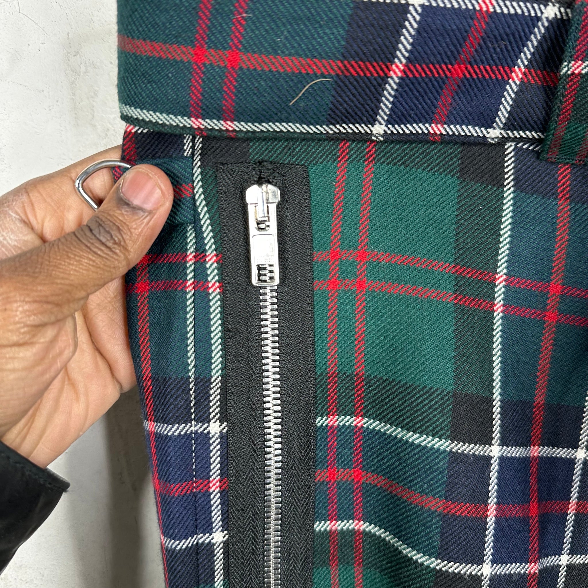 Gucci Plaid Bondage Pants