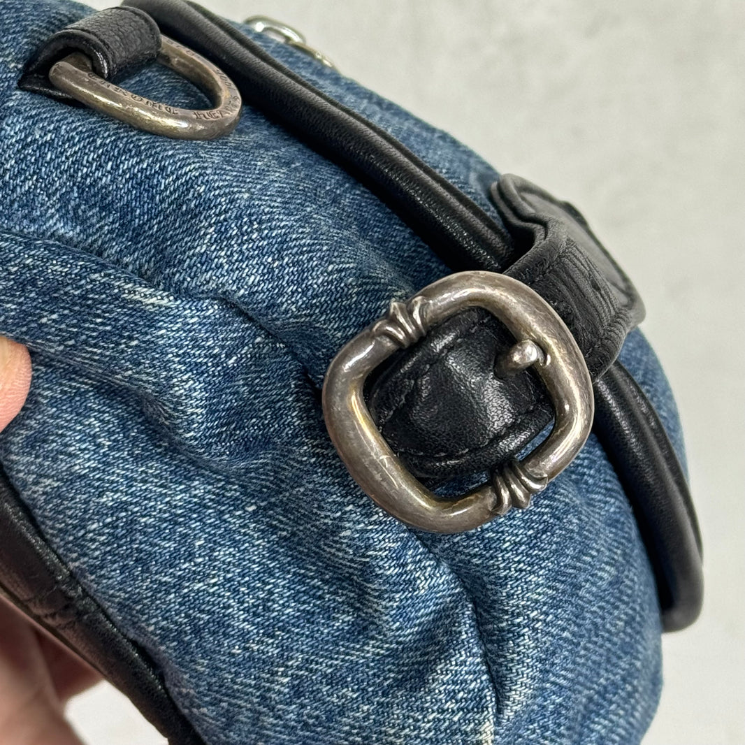 Chrome Hearts Mini Denim Snat Pouch