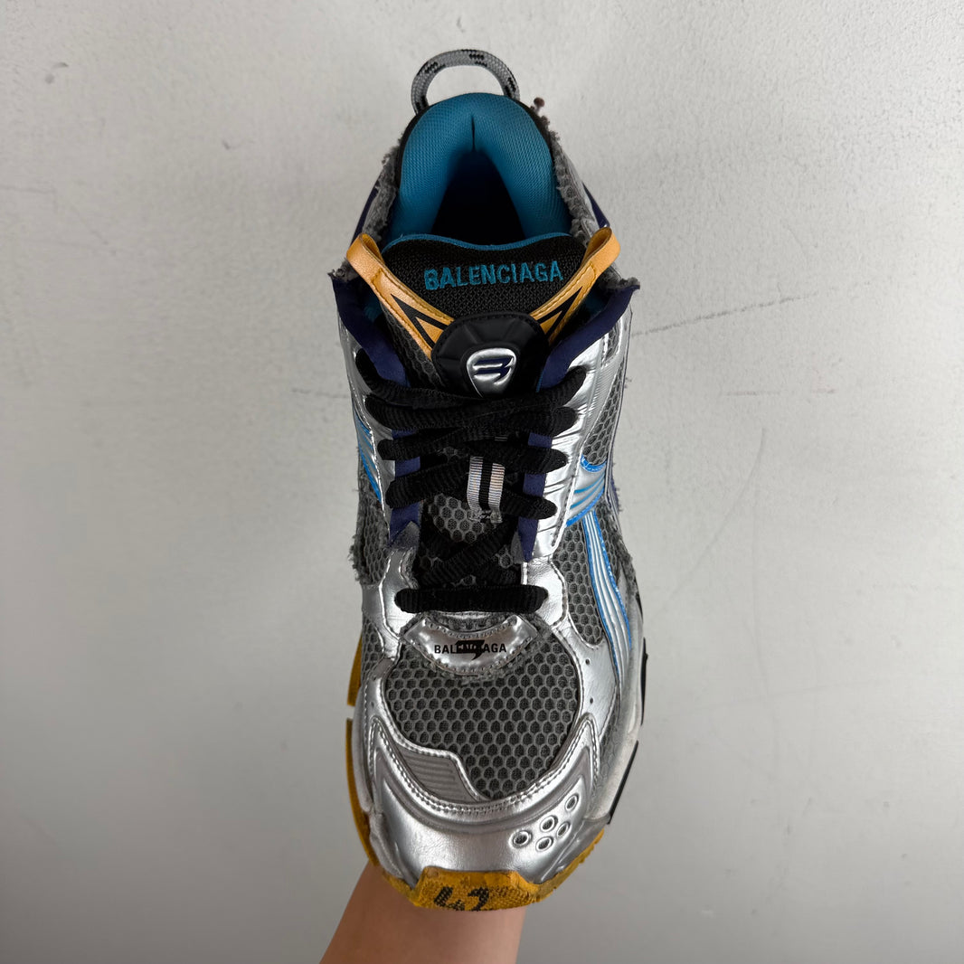 Balenciaga Orange/Blue Runner Sneakers
