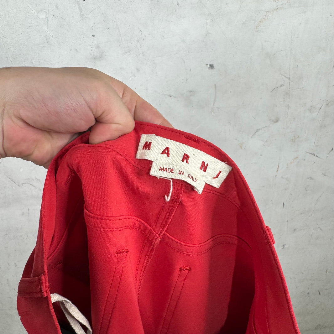 Marni Flared Red Trousers