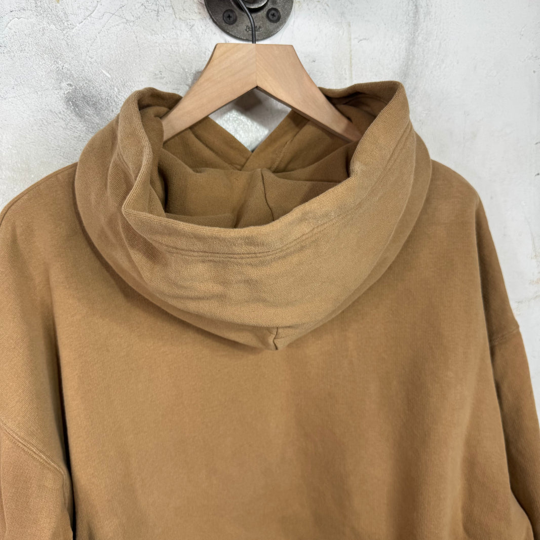 Balenciaga Embroidered Logo Brown Hoodie