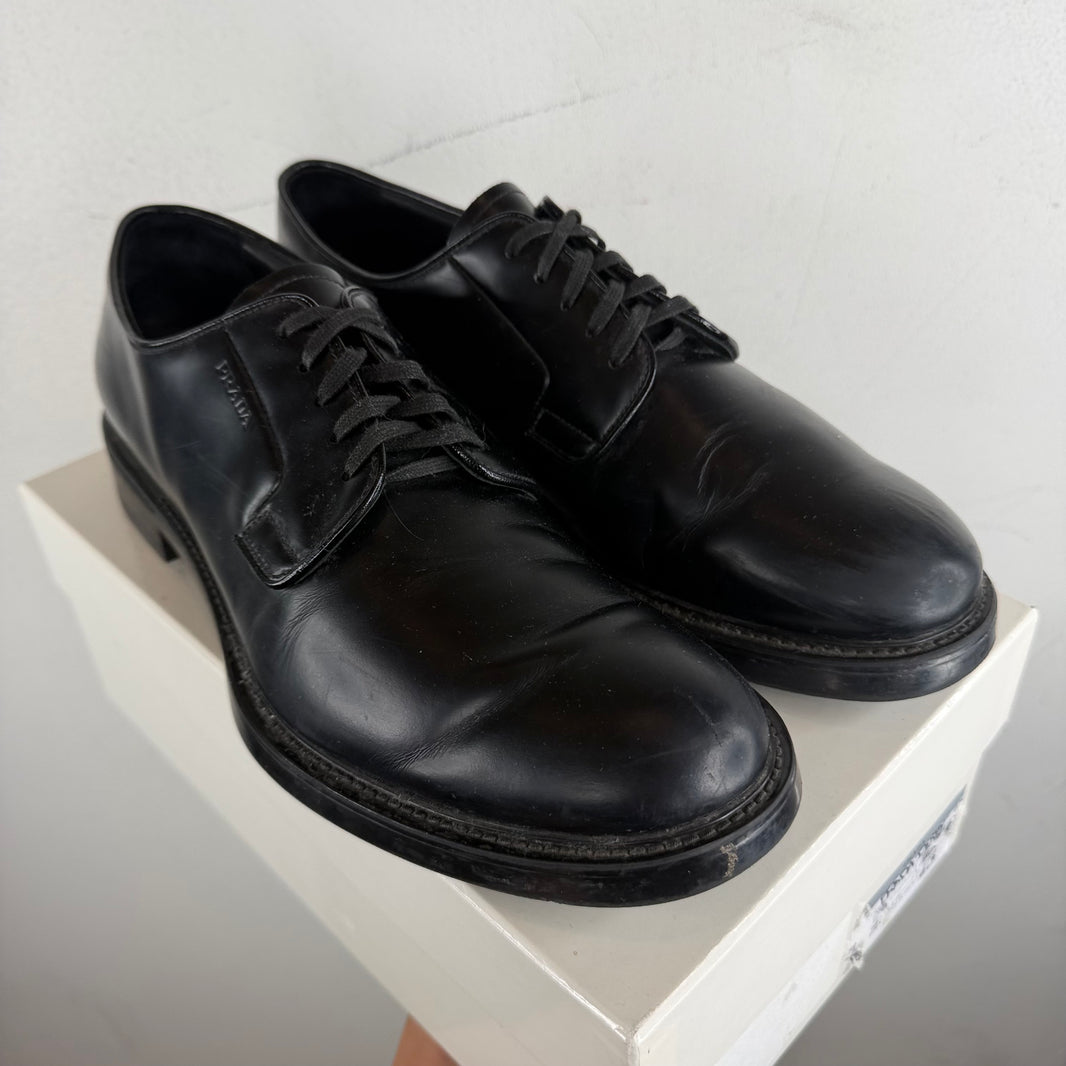 Prada Black Derbies