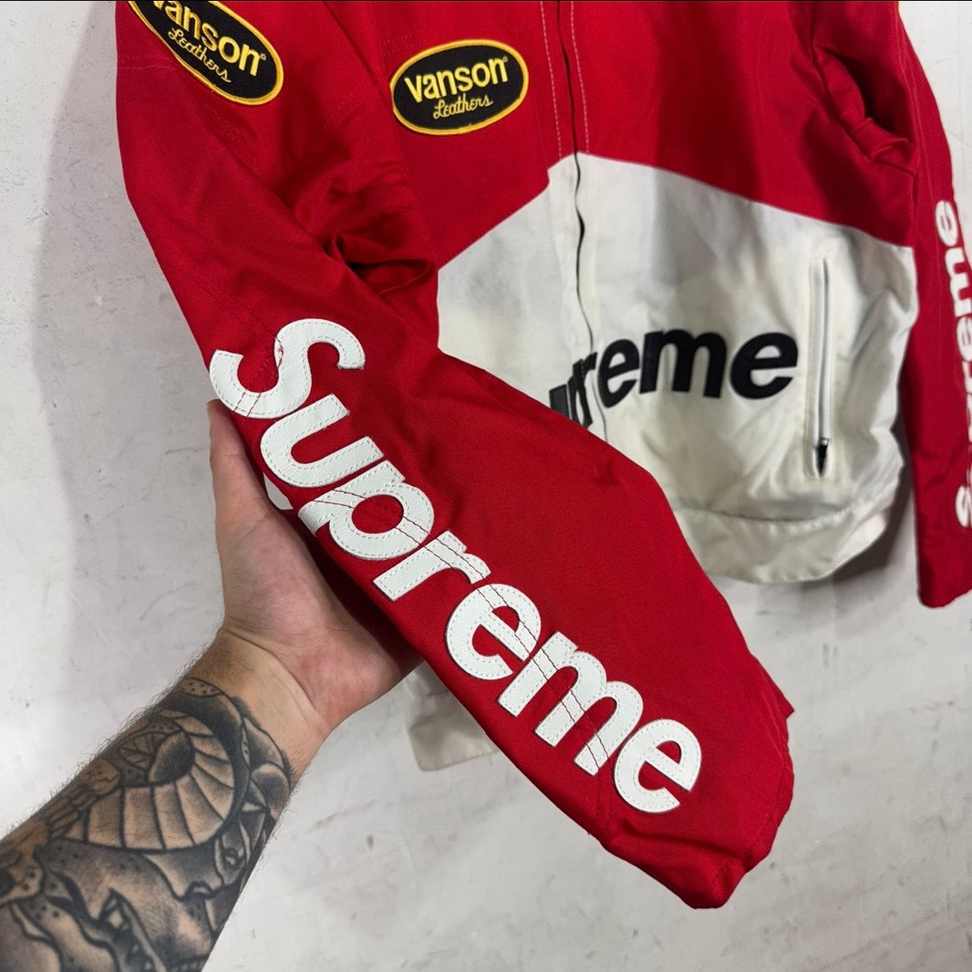 Supreme x Vanson Canvas Racing Jacket