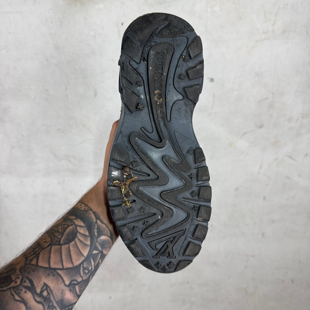 Louis Vuitton Grey Suede Tatic Sneakers