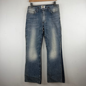 Walter Van Beirendonck Split Wash Bootcut Jeans