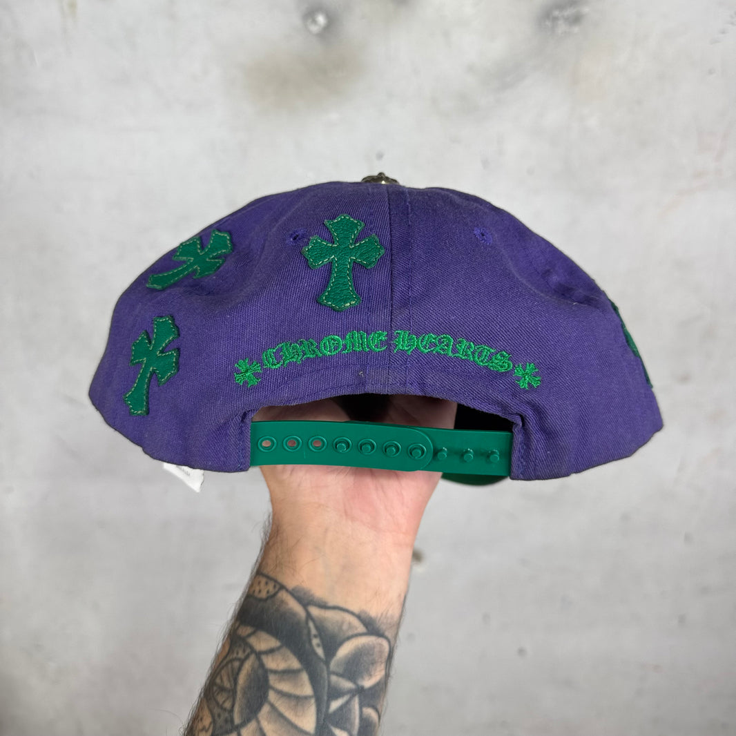 Chrome Hearts Purple CH Baseball Patch Hat