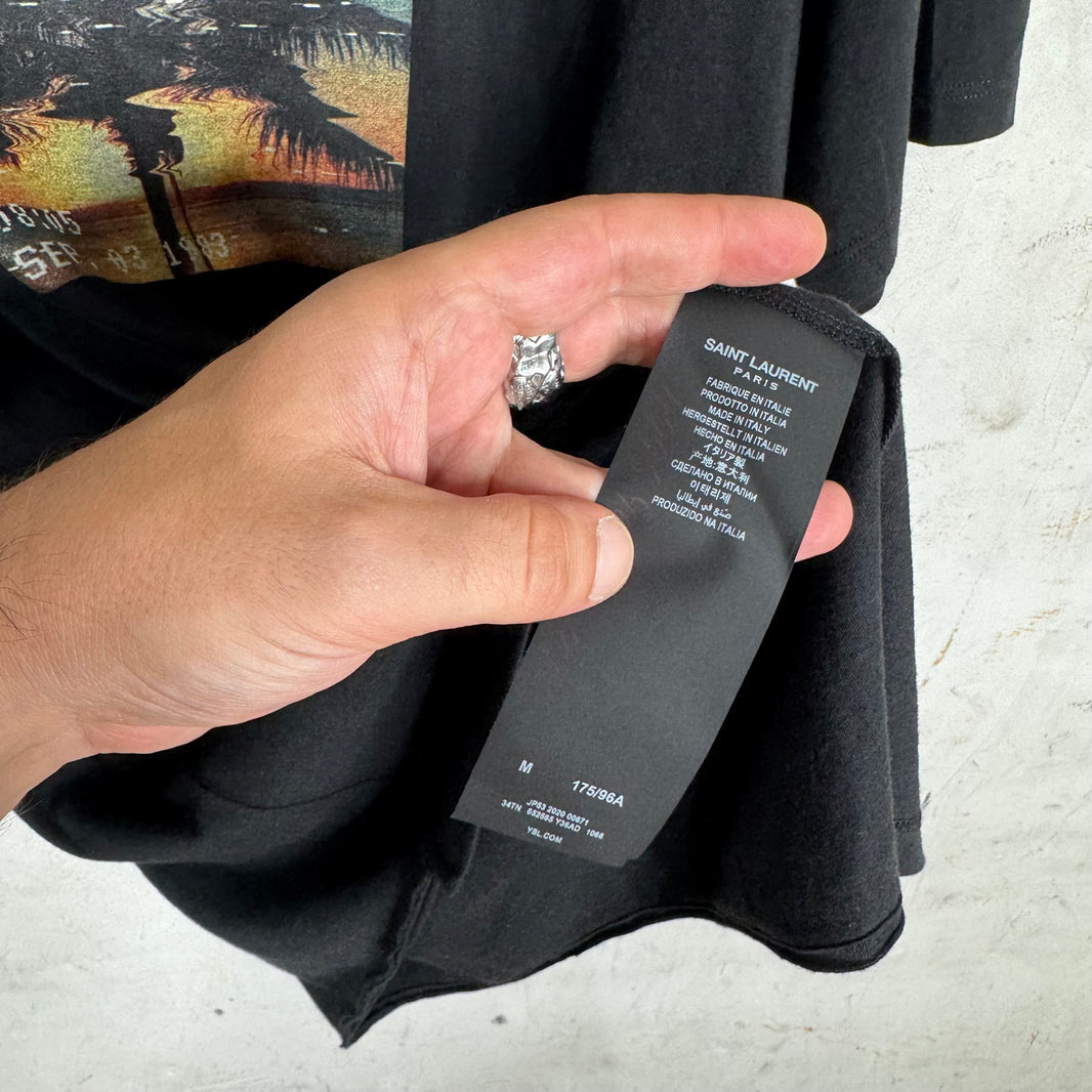 Saint Laurent Palm Tree Video Camera Photo T-Shirt