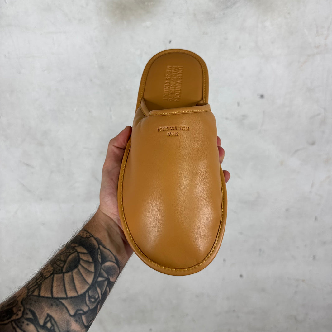 Louis Vuitton Leather Invite Slippers