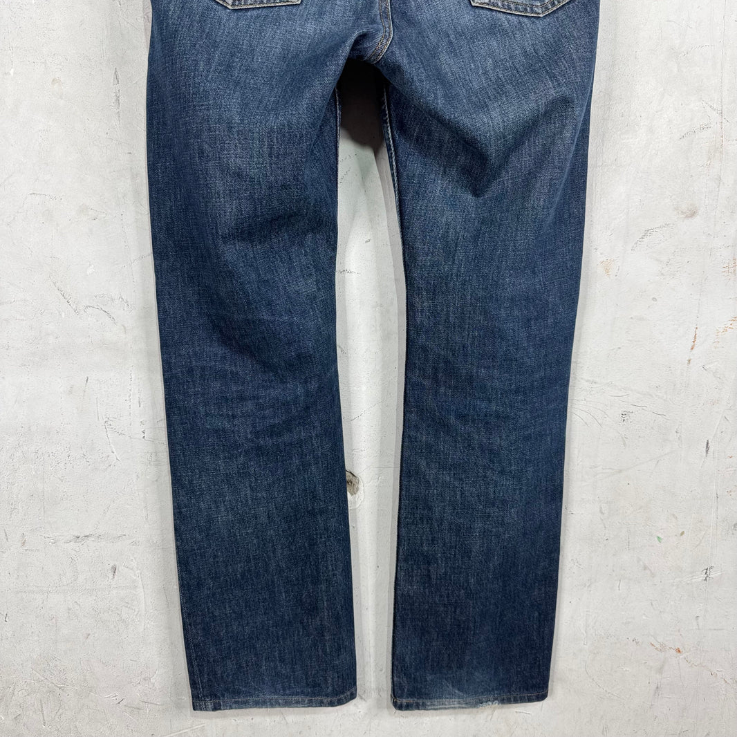 Helmut Lang 98' Medium Wash Straight Slim Jeans